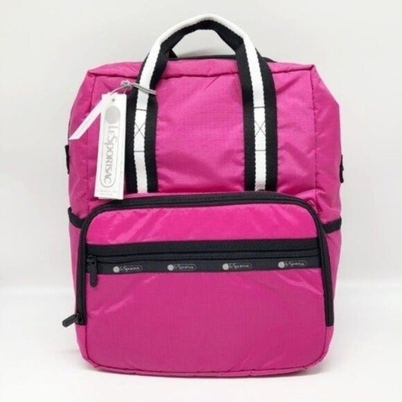 LESPORTSAC Madison Hot Pink Baby Bag Backpack  - Picture 1 of 5